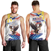 Filipino American History Month Men Tank Top Bald Eagle Tarsier Together LT05 - Polynesian Pride