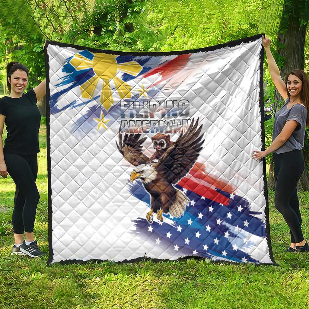 Filipino American History Month Quilt Bald Eagle Tarsier Together LT05 - Polynesian Pride