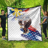 Filipino American History Month Quilt Bald Eagle Tarsier Together LT05 - Polynesian Pride