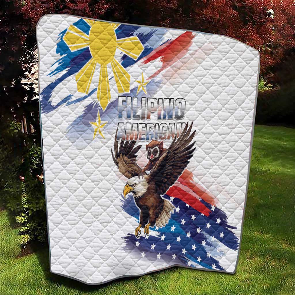 Filipino American History Month Quilt Bald Eagle Tarsier Together LT05 - Polynesian Pride