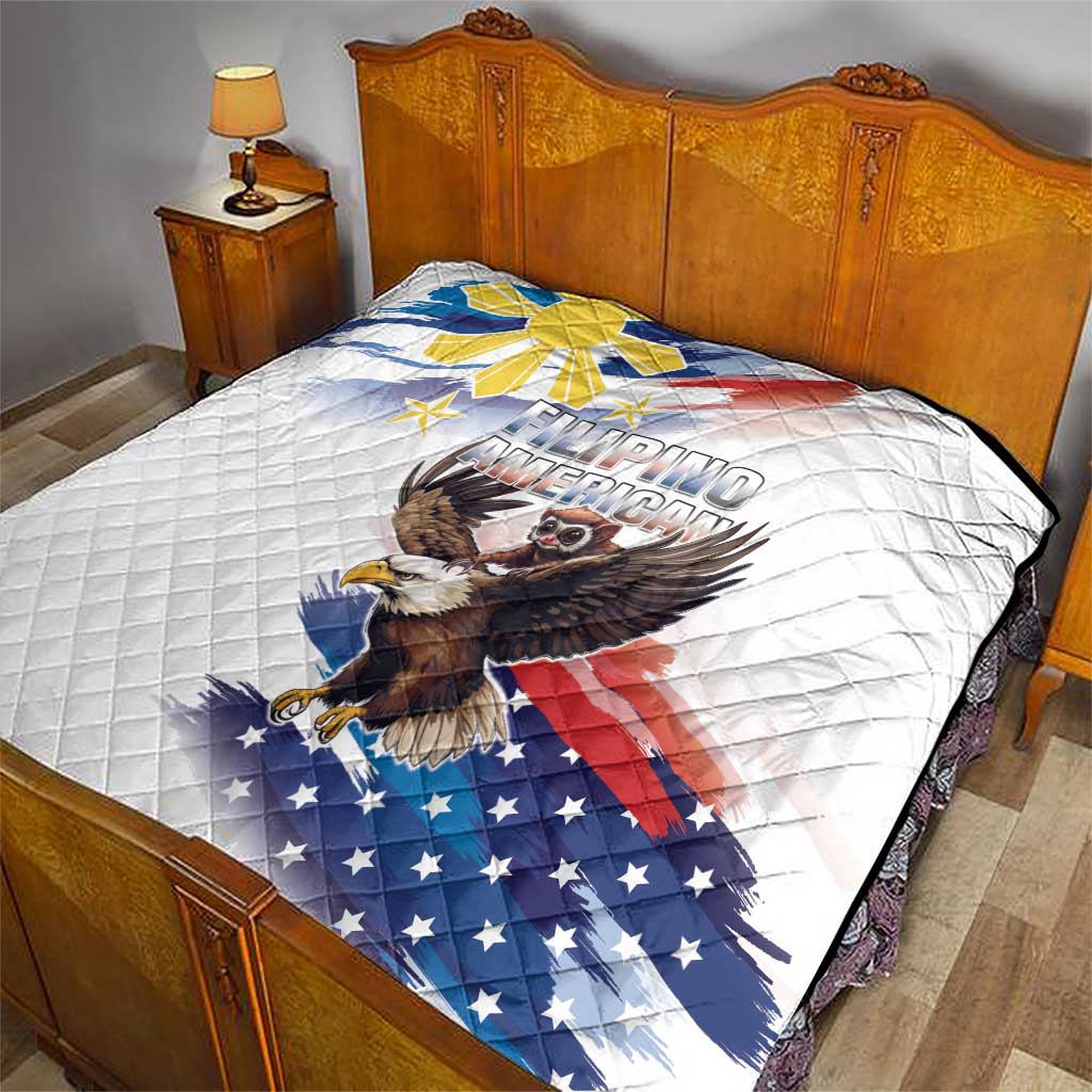 Filipino American History Month Quilt Bald Eagle Tarsier Together LT05 - Polynesian Pride