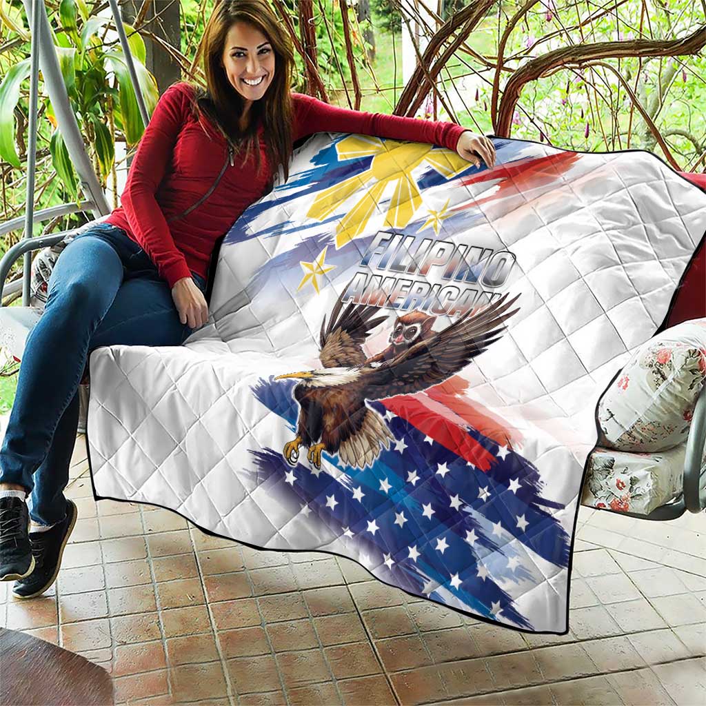Filipino American History Month Quilt Bald Eagle Tarsier Together LT05 - Polynesian Pride