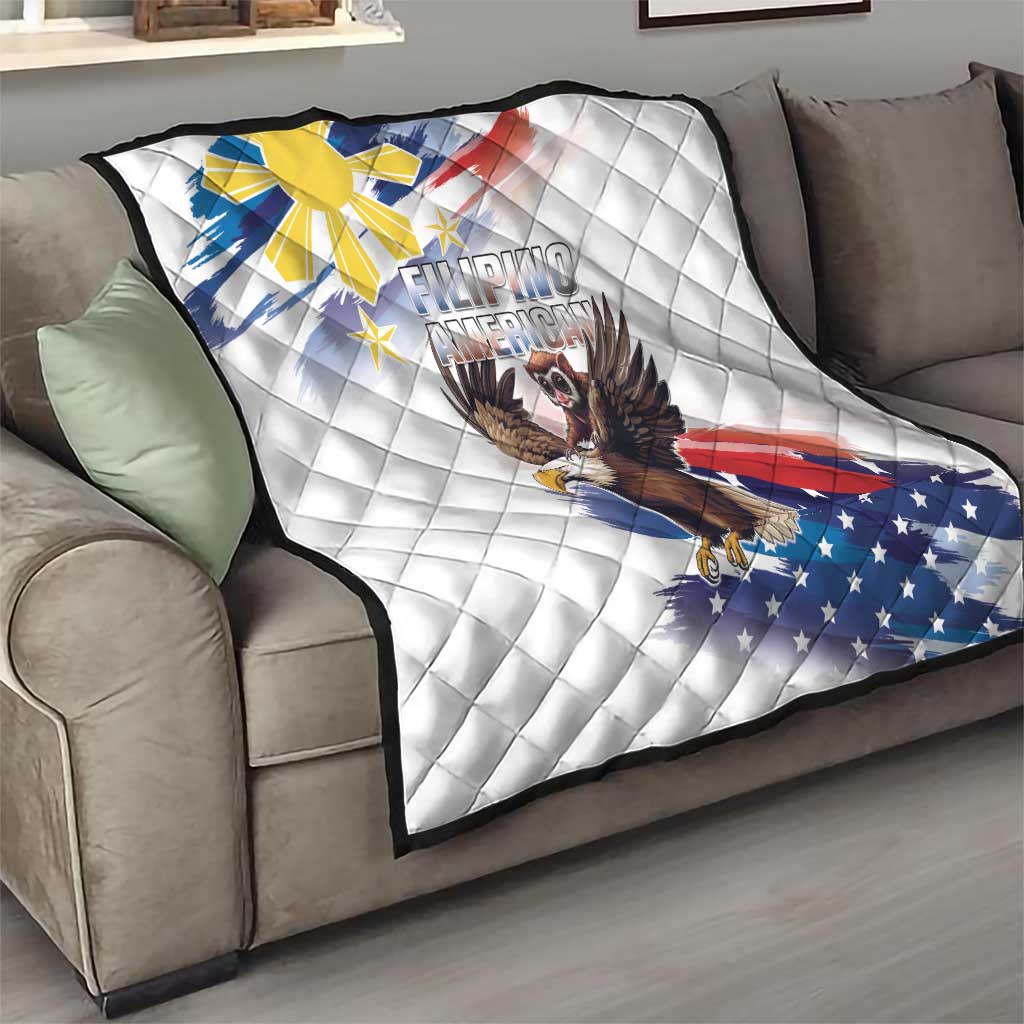 Filipino American History Month Quilt Bald Eagle Tarsier Together LT05 - Polynesian Pride