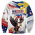 Filipino American History Month Sweatshirt Bald Eagle Tarsier Together