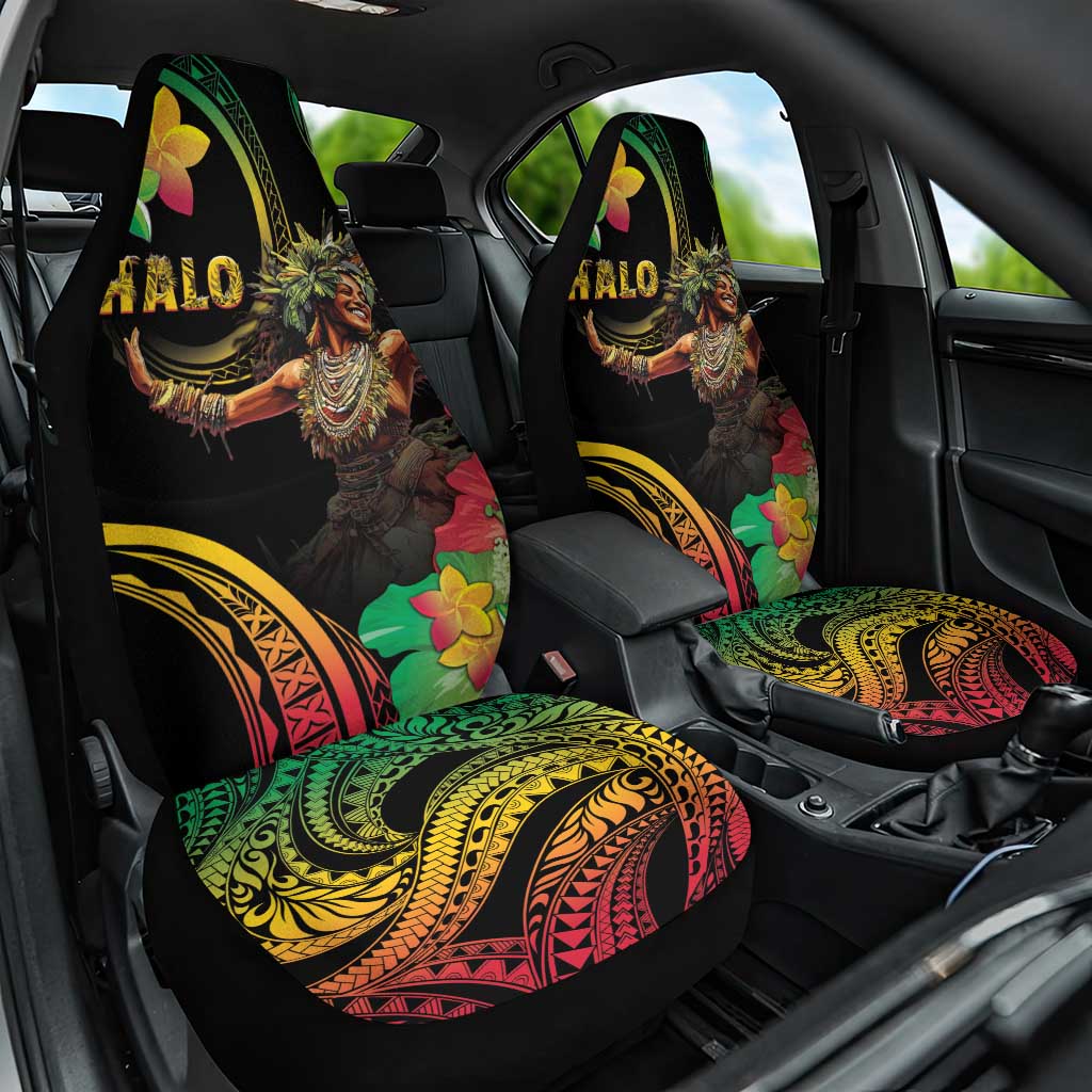 Halo Vanuatu Car Seat Cover Beautiful Woman Dancing LT05 One Size Black - Polynesian Pride