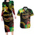 Halo Vanuatu Couples Matching Long Sleeve Bodycon Dress and Hawaiian Shirt Beautiful Woman Dancing