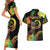 Halo Vanuatu Couples Matching Short Sleeve Bodycon Dress and Hawaiian Shirt Beautiful Woman Dancing