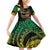 Halo Vanuatu Family Matching Off Shoulder Short Dress and Hawaiian Shirt Beautiful Woman Dancing