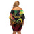 Halo Vanuatu Off Shoulder Short Dress Beautiful Woman Dancing