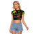 Halo Vanuatu Raglan Cropped T Shirt Beautiful Woman Dancing