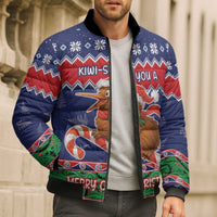 New Zealand Christmas Bomber Puffer Jacket Kiwi-sh You A Merry Christmas LT05 - Polynesian Pride