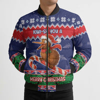 New Zealand Christmas Bomber Puffer Jacket Kiwi-sh You A Merry Christmas LT05 - Polynesian Pride