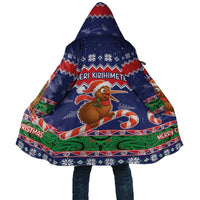 New Zealand Christmas Cloak Kiwi-sh You A Merry Christmas LT05 Unisex Blue - Polynesian Pride