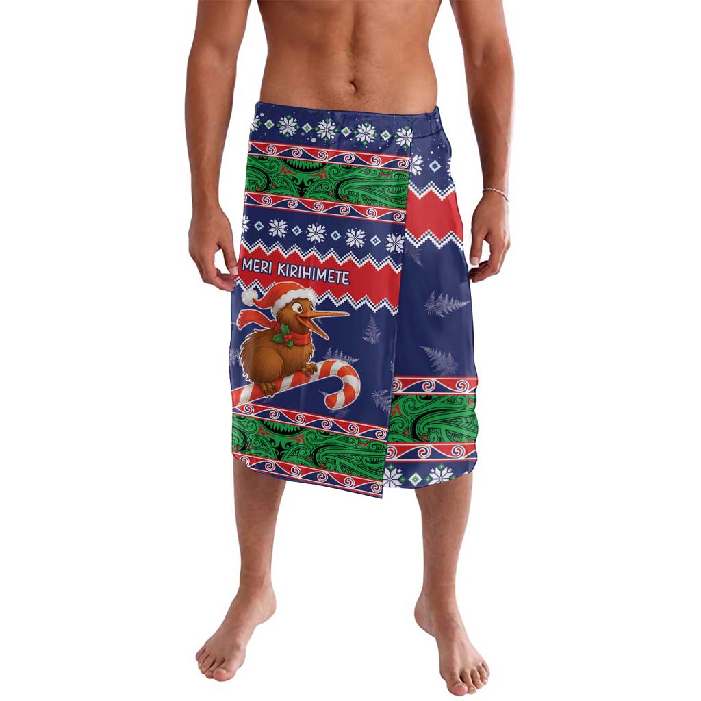 New Zealand Christmas Lavalava Kiwi-sh You A Merry Christmas LT05 Blue - Polynesian Pride