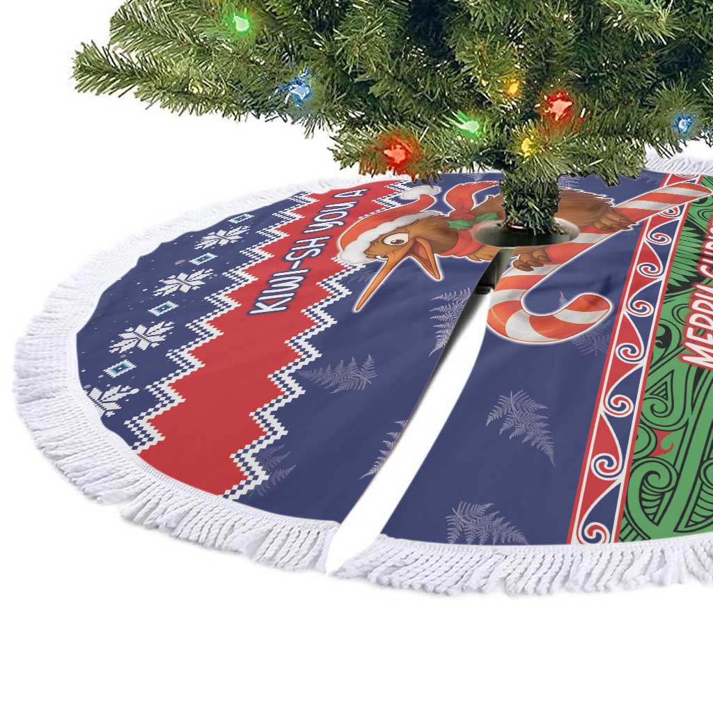 New Zealand Christmas Tree Skirt Kiwi-sh You A Merry Christmas LT05 - Polynesian Pride