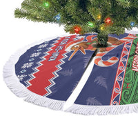 New Zealand Christmas Tree Skirt Kiwi-sh You A Merry Christmas LT05 - Polynesian Pride