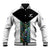 Custom New Zealand Fern Rugby Baseball Jacket World Cup 2023 Paua Shell Maori Pattern LT05 Unisex White - Polynesian Pride