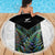 New Zealand Fern Rugby Beach Blanket World Cup 2023 Paua Shell Maori Pattern LT05 - Wonder Print Shop