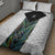 New Zealand Fern Rugby Quilt Bed Set World Cup 2023 Paua Shell Maori Pattern LT05 - Polynesian Pride