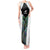 Custom New Zealand Fern Rugby Tank Maxi Dress World Cup 2023 Paua Shell Maori Pattern LT05 Women White - Polynesian Pride