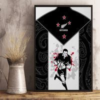 New Zealand Player Rugby Canvas Wall Art World Cup 2023 Maori Pattern LT05 - Polynesian Pride