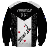 Custom New Zealand Player Rugby Sweatshirt World Cup 2023 Maori Pattern LT05 - Polynesian Pride