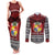 Personalised Tonga Constitution Day Couples Matching Tank Maxi Dress and Long Sleeve Button Shirt Tongan Kupesi Ngatu Pattern