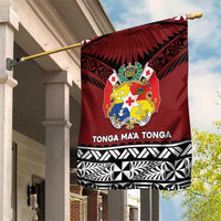 Tonga Constitution Day Garden Flag Tongan Kupesi Ngatu Pattern LT05 House Flag Red - Polynesian Pride