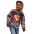 Personalised Tonga Constitution Day Kid Hoodie Tongan Kupesi Ngatu Pattern