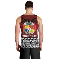 Personalised Tonga Constitution Day Men Tank Top Tongan Kupesi Ngatu Pattern LT05 - Polynesian Pride