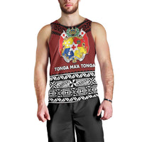 Personalised Tonga Constitution Day Men Tank Top Tongan Kupesi Ngatu Pattern LT05 - Polynesian Pride