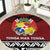 Tonga Constitution Day Round Carpet Tongan Kupesi Ngatu Pattern