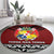 Tonga Constitution Day Round Carpet Tongan Kupesi Ngatu Pattern