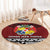 Tonga Constitution Day Round Carpet Tongan Kupesi Ngatu Pattern