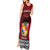 Personalised Tonga Constitution Day Tank Maxi Dress Tongan Kupesi Ngatu Pattern