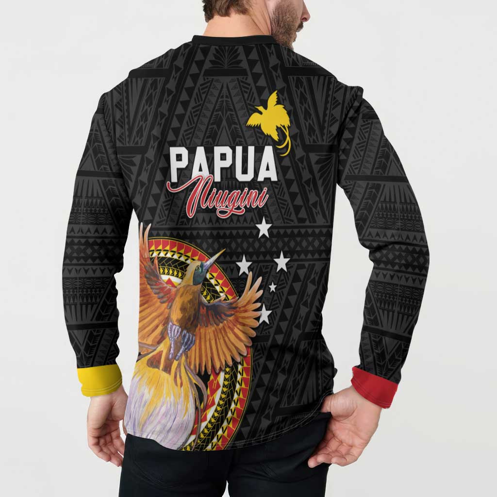 Papua New Guinea Tok Pisin Wik Button Sweatshirt Land Of The Unexpected LT05 - Polynesian Pride