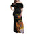 Papua New Guinea Tok Pisin Wik Family Matching Off Shoulder Maxi Dress and Hawaiian Shirt Land Of The Unexpected