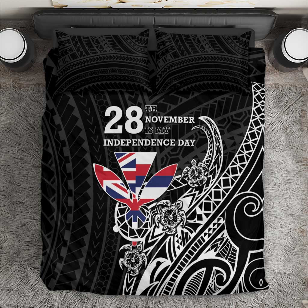 Hawaii November 28th Is My Independence Day Bedding Set LT05 Black - Polynesian Pride