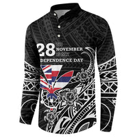 Hawaii November 28th Is My Independence Day Button Sweatshirt LT05 - Polynesian Pride