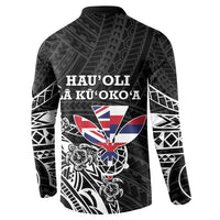 Hawaii November 28th Is My Independence Day Button Sweatshirt LT05 - Polynesian Pride