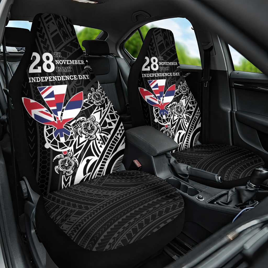 Hawaii November 28th Is My Independence Day Car Seat Cover LT05 One Size Black - Polynesian Pride
