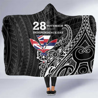 Hawaii November 28th Is My Independence Day Hooded Blanket LT05 One Size Black - Polynesian Pride