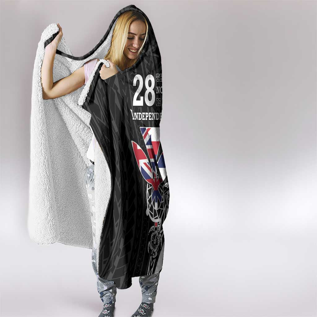 Hawaii November 28th Is My Independence Day Hooded Blanket LT05 - Polynesian Pride