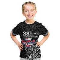 Hawaii November 28th Is My Independence Day Kid T Shirt LT05 Black - Polynesian Pride