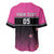 Custom New Zealand Women Cricket Baseball Jersey Pink Simple Style