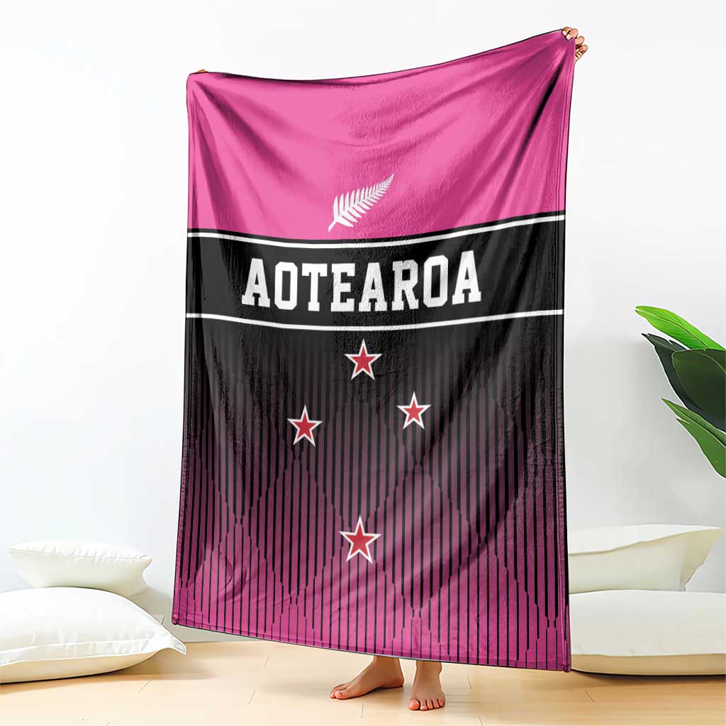 New Zealand Women Cricket Blanket Pink Simple Style LT05 - Polynesian Pride