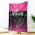 New Zealand Women Cricket Blanket Pink Simple Style