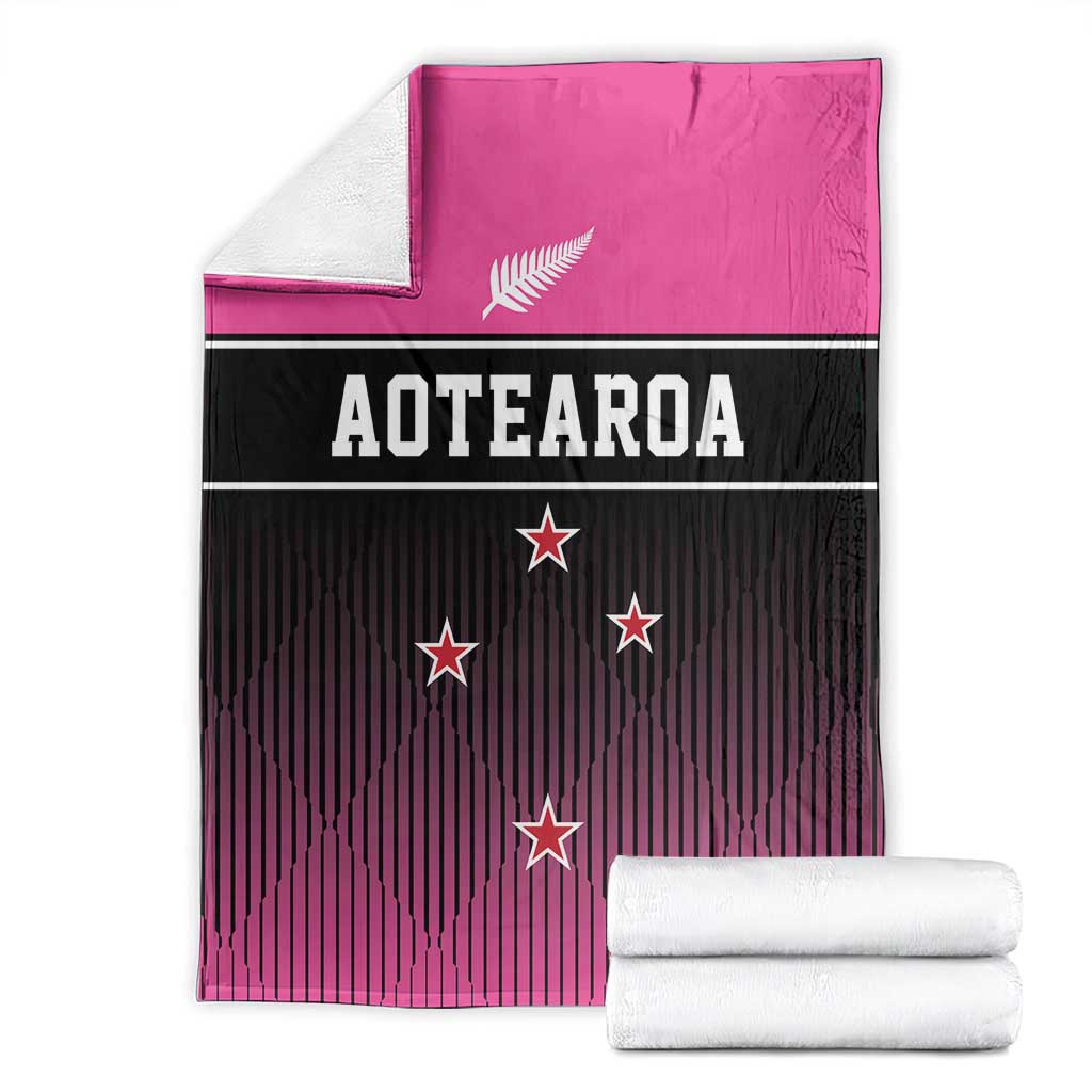 New Zealand Women Cricket Blanket Pink Simple Style LT05 - Polynesian Pride