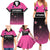 Custom New Zealand Women Cricket Family Matching Summer Maxi Dress and Hawaiian Shirt Pink Simple Style