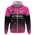 Custom New Zealand Women Cricket Hoodie Pink Simple Style